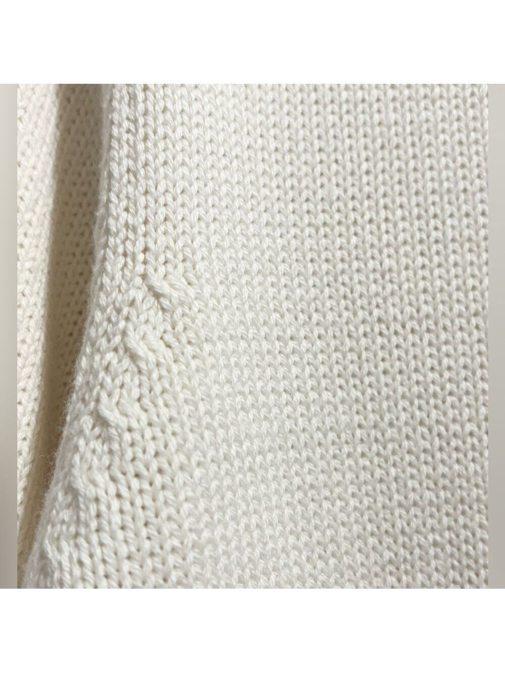 Aritzia TNA York Turtleneck Sweater Cream Cotton Blend Relaxed Fit Size Small - Picture 9 of 14